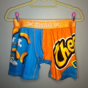 NWOT Adult Cheeto Puff Stretch Unisex Boxer Briefs